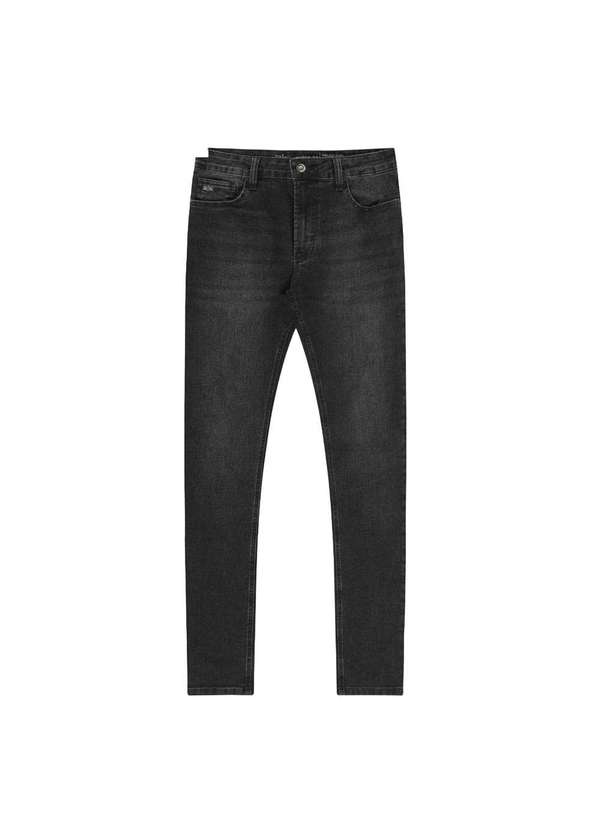 Hangar 33 - Calça Jeans Hangar 33 Skinny Preto Estonada Preto 2