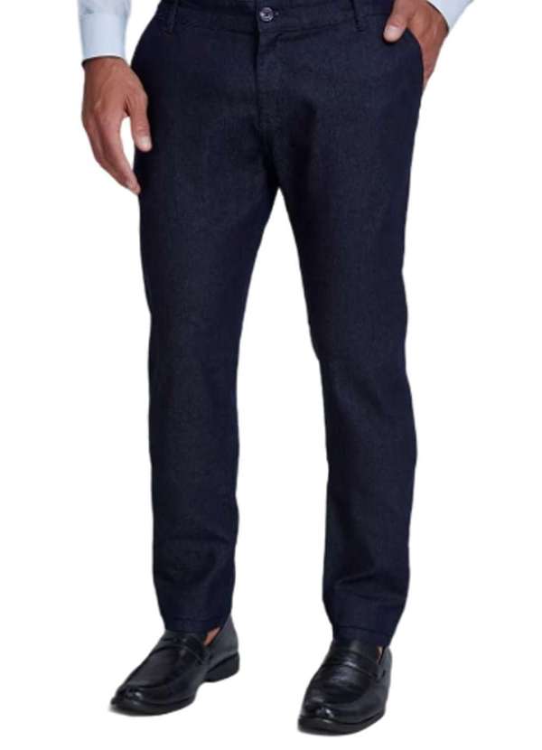 Individual - Calça Jeans Individual Concept Essencial Azul Escuro Azul