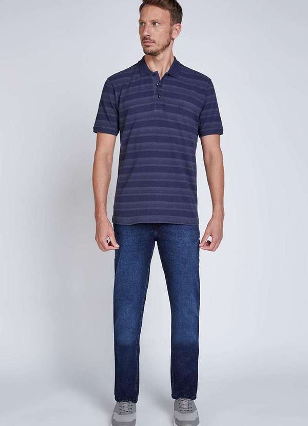 Individual - Calça Jeans Individual Five Pockets Right Azul Azul 2