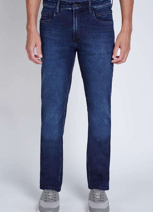 Individual - Calça Jeans Individual Five Pockets Right Azul Azul 3