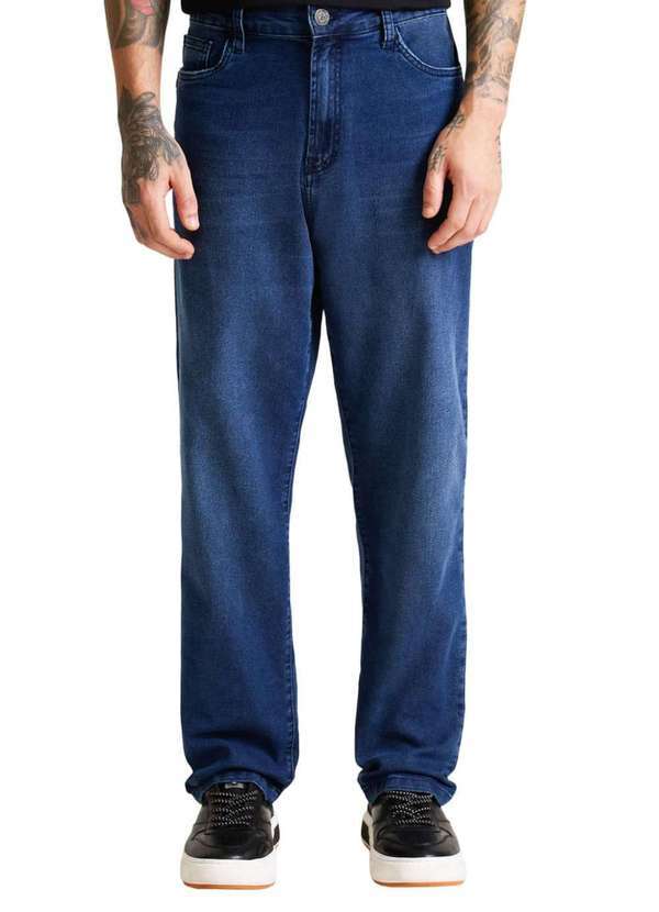 John John - Calça Jeans John John Straight Cartagena Azul Azul