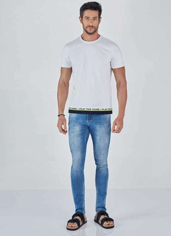 Lado Avesso - Calça Jeans Lado Avesso Skinny Azul Claro Azul