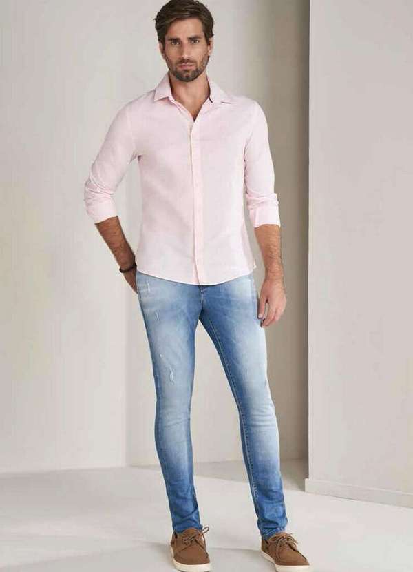 Lado Avesso - Calça Jeans  Lado Avesso Skinny Azul Claro Azul 3