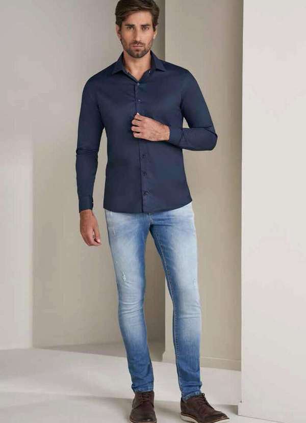 Lado Avesso - Calça Jeans  Lado Avesso Skinny Azul Claro Azul 5