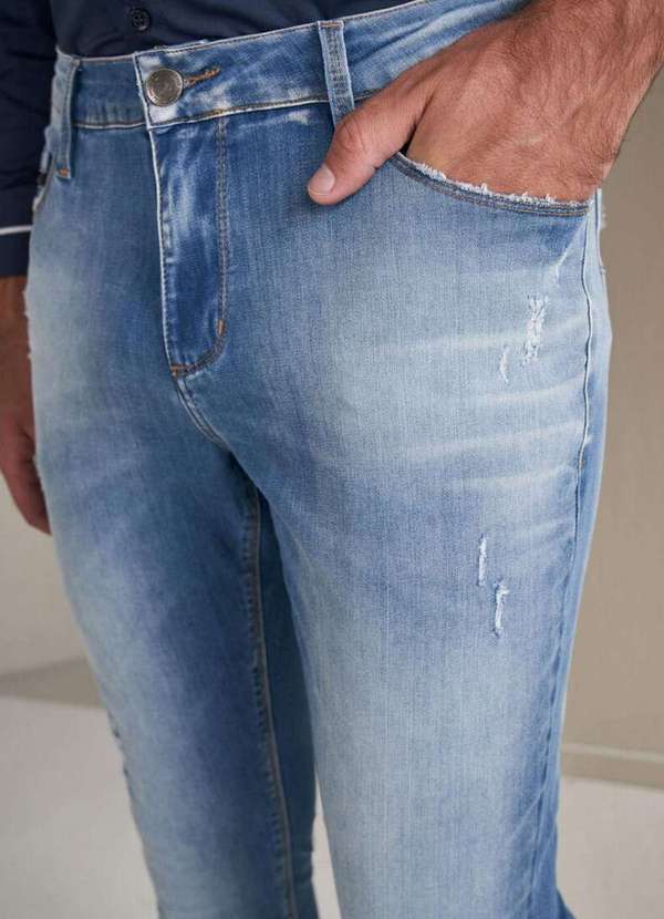 Lado Avesso - Calça Jeans  Lado Avesso Skinny Azul Claro Azul 6