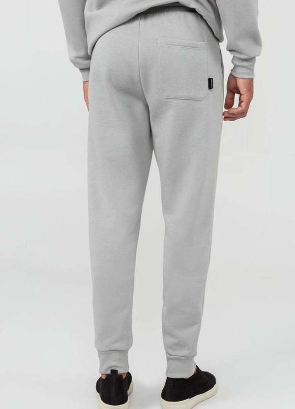 Hangar 33 - Calça Jogger Hangar 33 Moletom Cinza Cinza 2