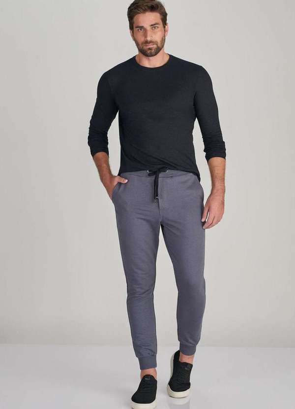 Lado Avesso - Calça Moletom Lado Avesso Cinza Cinza