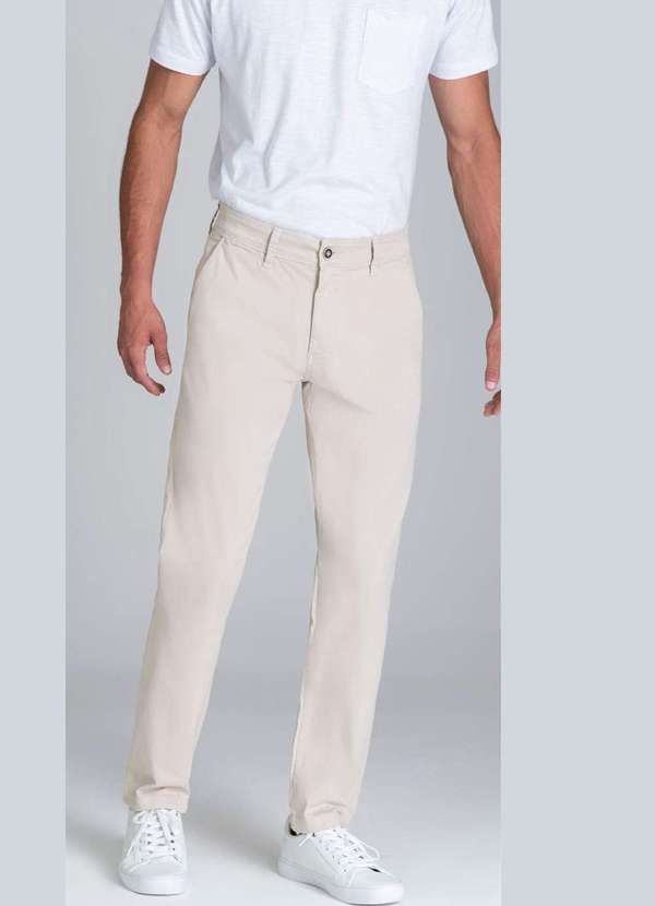 Barezy - Calça Sarja Barezy Casual Strech Verde Militar Verde 2