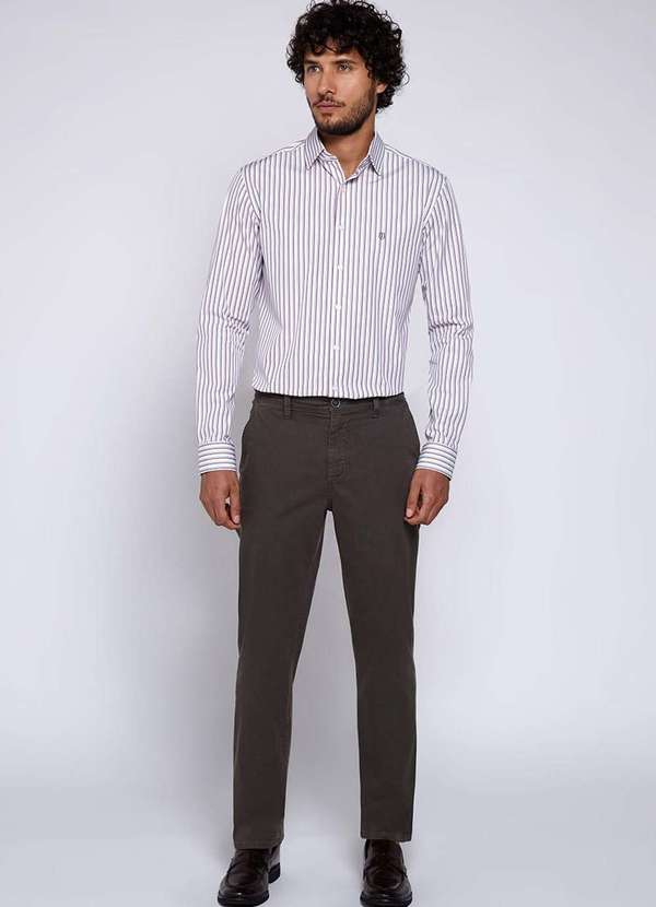 Individual - Calça Sarja Individual Right Fit Verde Militar Verde