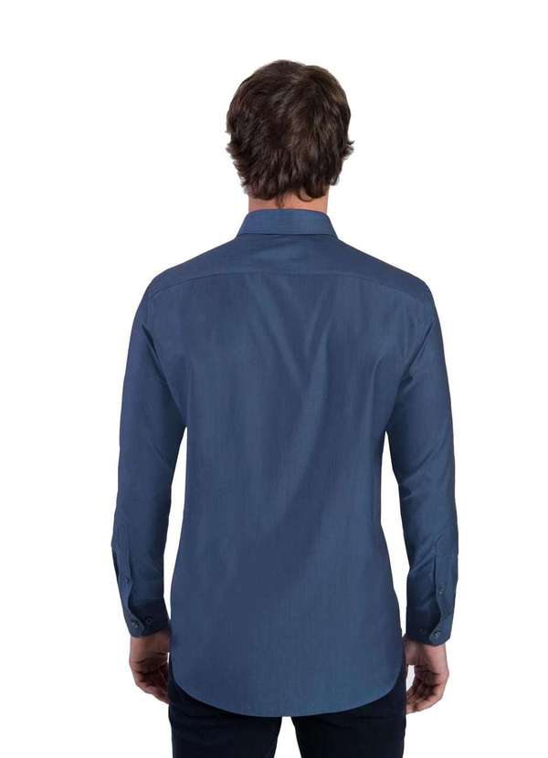 Aramis - Camisa Aramis Super Slim Tricoline Xadrez Azul Azul 3
