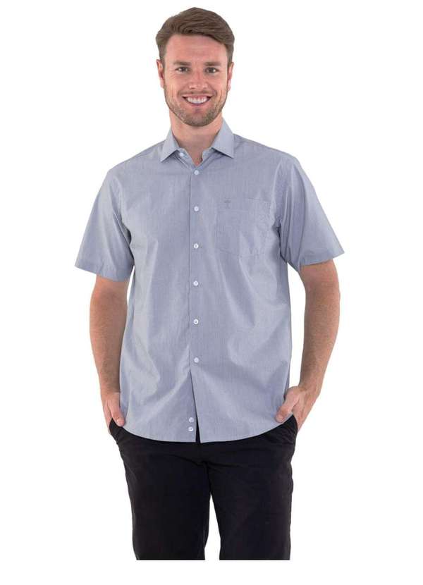 Arrow Usa - Camisa Arrow Manga Curta Cinza Cinza