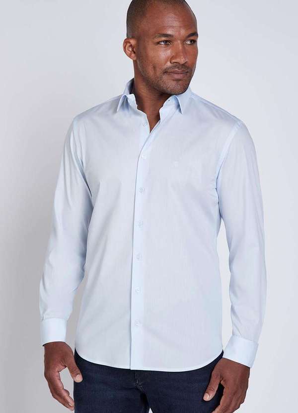 Individual - Camisa Concept Individual Lisa Stretch Azul Claro Azul
