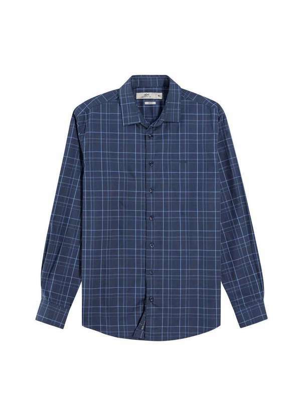Hangar 33 - Camisa Hangar 33 Comfort Xadrez Azul Azul