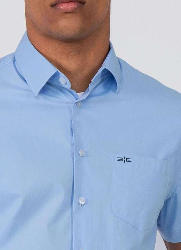 Hangar 33 - Camisa Hangar 33 Manga Curta Comfort Azul Azul 3