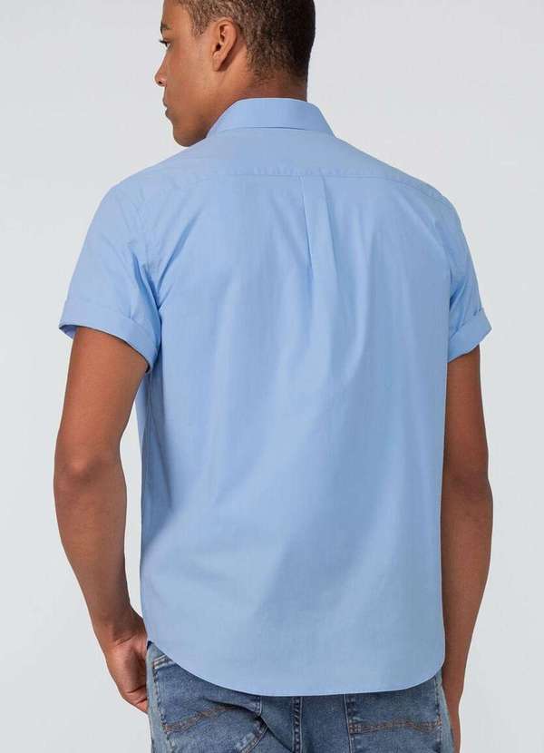Hangar 33 - Camisa Hangar 33 Manga Curta Comfort Azul Azul 4