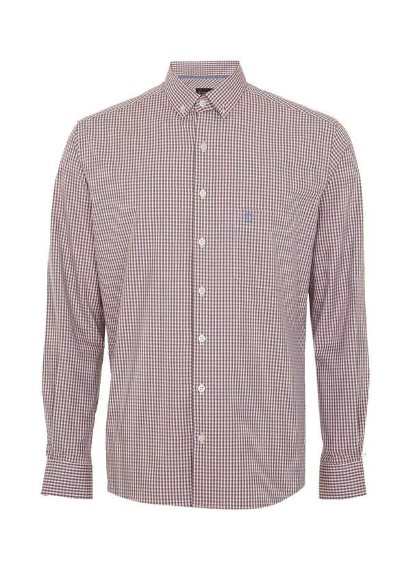 Individual - Camisa Individual Comfort Fit Xadrez Vermelho Vermelho