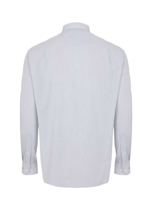 Individual - Camisa Individual Comfort Listrada Cinza Claro Cinza 2