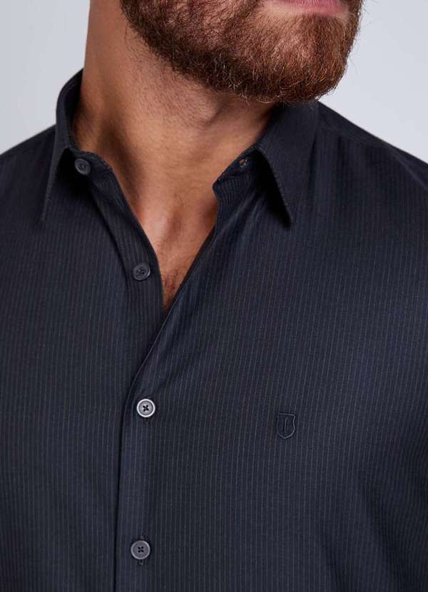 Individual - Camisa Individual Concept Maquinetada Preto Preto 5