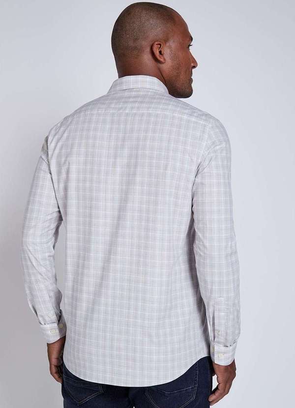 Individual - Camisa Individual Concept Xadrez Fio Tinto Bege Bege 3