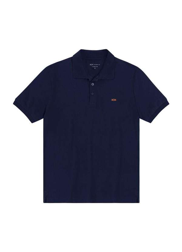 Hangar 33 - Camisa Polo Hangar 33 Algodão Pima Azul Marinho Azul