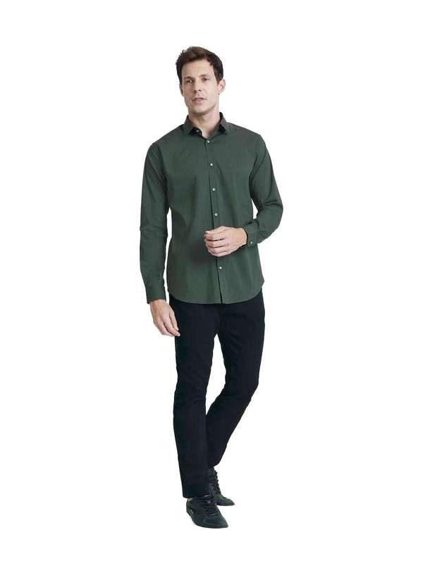 Aramis - Camisa Slim Aramis Micro Xadrez Verde Verde 2