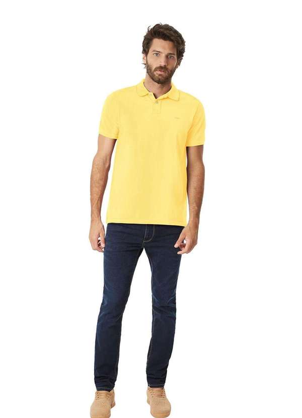 Hangar 33 - Polo Hangar 33 Malha Piquet Amarelo Amarelo 2