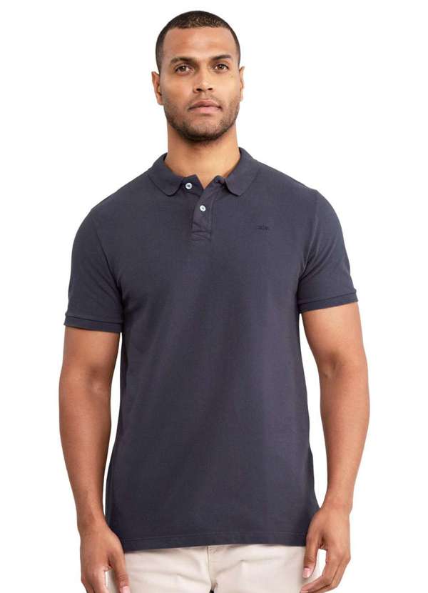 Hangar 33 - Polo Hangar 33 Malha Piquet Cinza Cinza