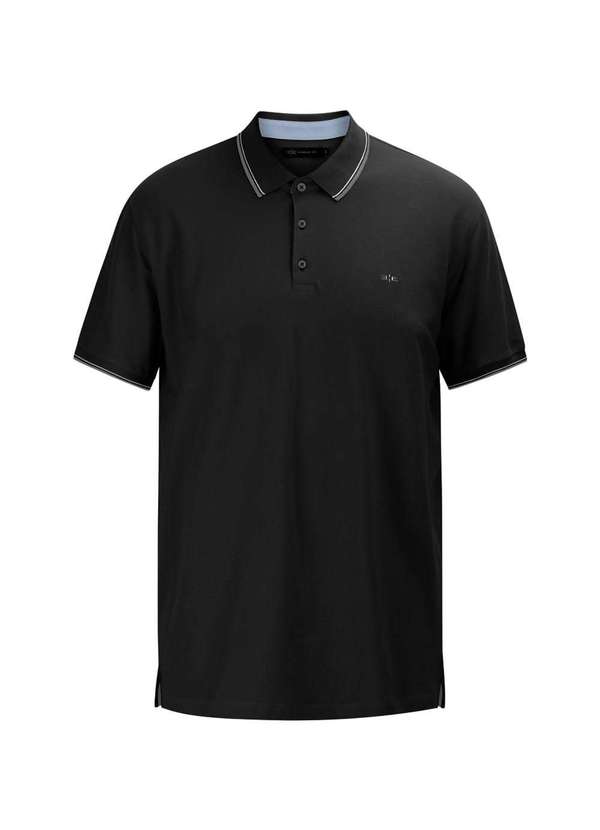 Hangar 33 - Polo Plus Size Hangar 33 Piquet Preto Preto 3
