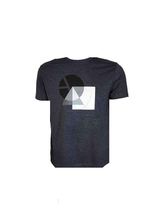 Aramis - Camiseta Aramis Malha Geométrico Shapes Marinho Azul