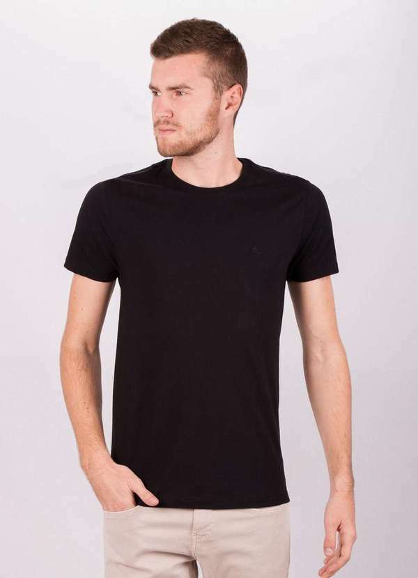 Garm - Camiseta Garm Lisa Preto Preto