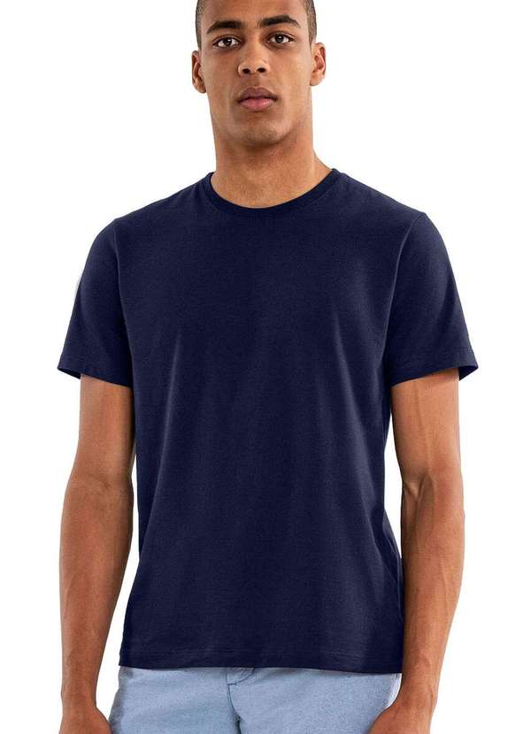 Hangar 33 - Camiseta Hangar 33 Algodão Pima Azul Azul