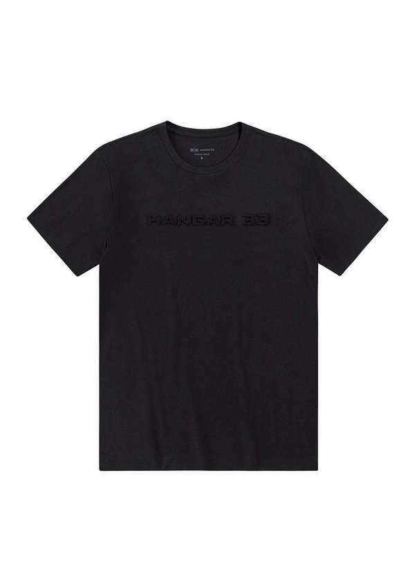 Hangar 33 - Camiseta Hangar 33 Alto Relevo Preto Preto 2