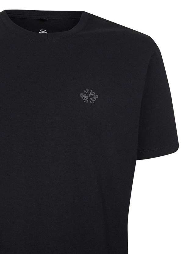 John John - Camiseta John John Regular Light Preto Preto 3