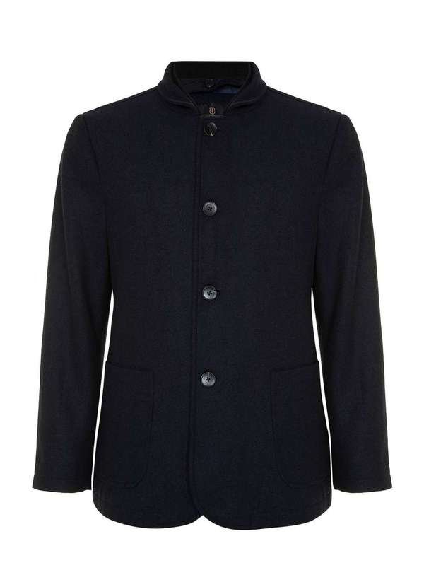 Individual - Casaco Trench Coat Individual Azul Marinho Azul