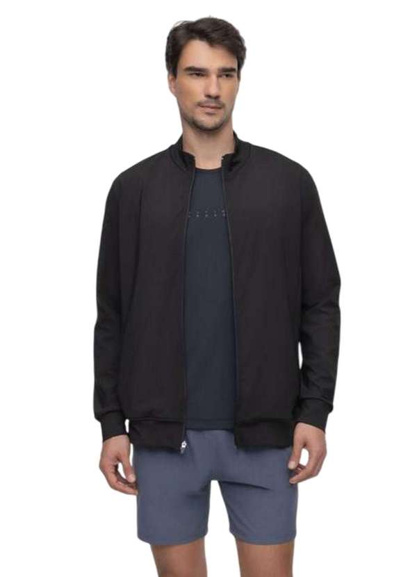 Hangar 33 - Jaqueta Hangar 33 Malha Poliamida Preto Preto