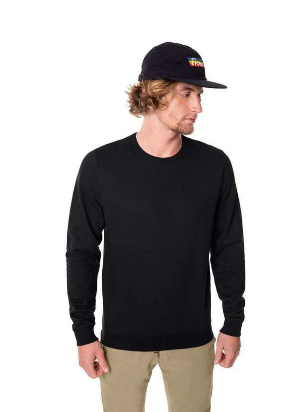 Fico - Moletom Felpado Fico Preto Preto