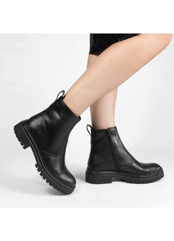 Bota Chelsea Tratorada Moleca Bota Cano Médio Bota Feminina
