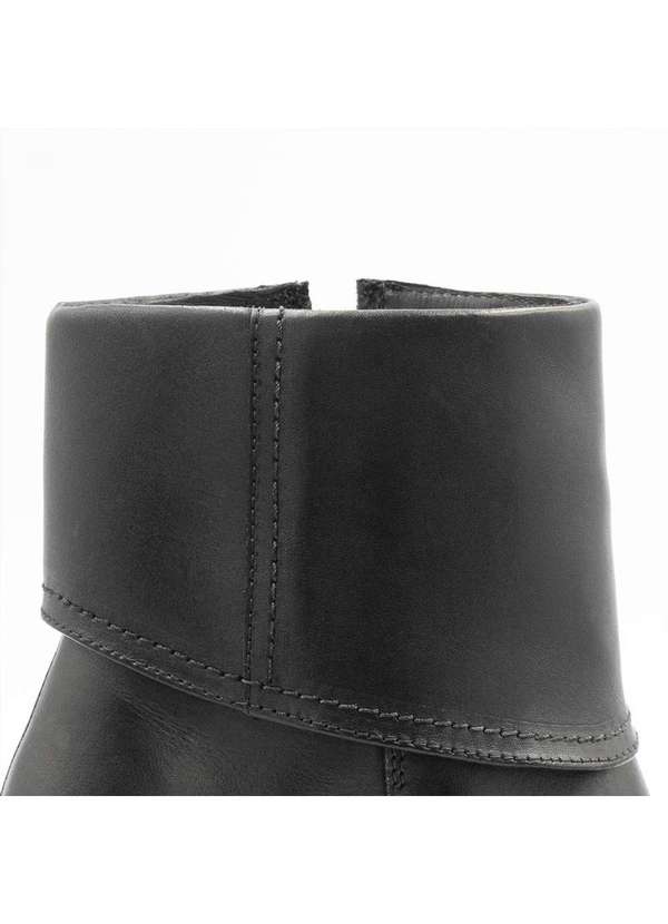 Zatta Calcados - Bota Couro Salto Bloco Medio Samantha Preto 4