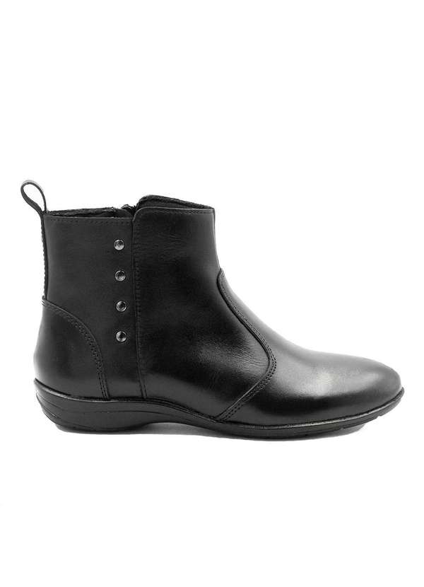 Zatta Calcados - Bota Zatta Flat Cano Baixo Maysha Preto 2