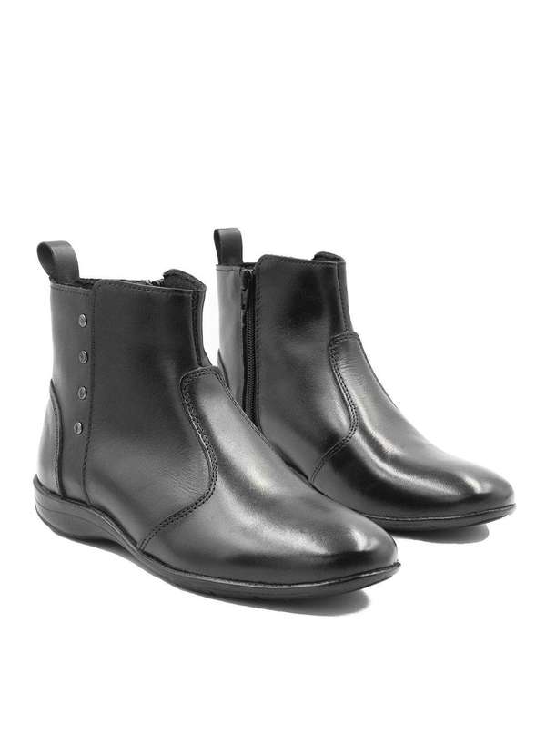Zatta Calcados - Bota Zatta Flat Cano Baixo Maysha Preto 3