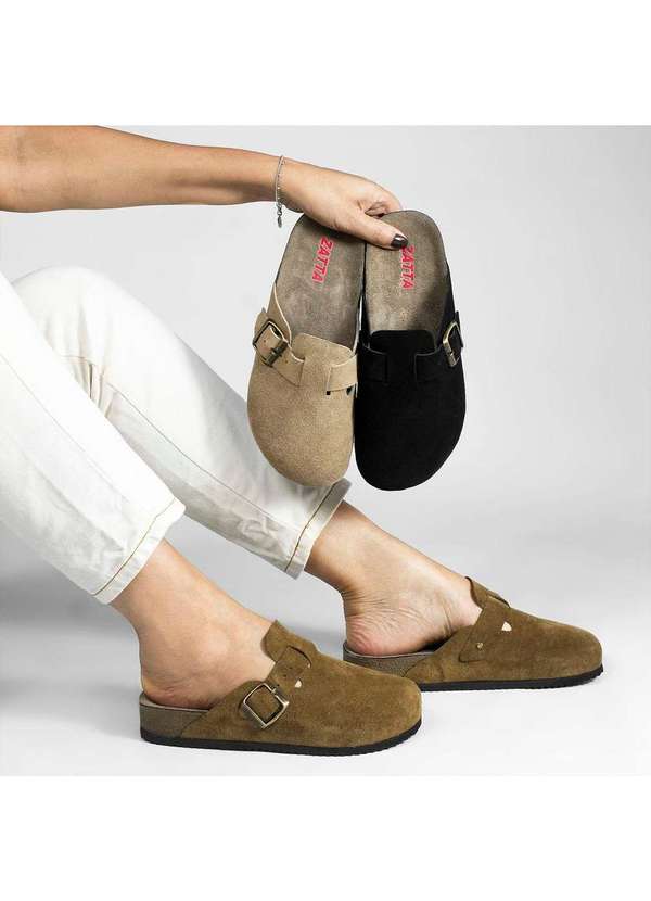 Zatta Calcados - Clog Camurca Juliane Bege 5