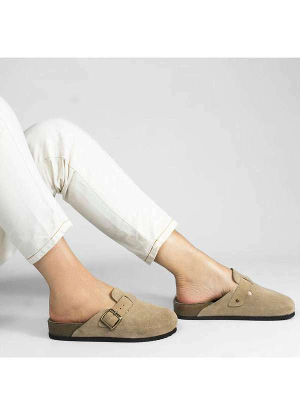 Zatta Calcados - Clog Zatta Camurca Juliane Bege