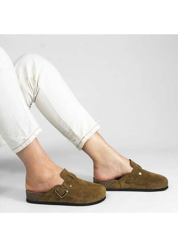 Zatta Calcados - Clog Zatta Camurca Juliane Marrom 1