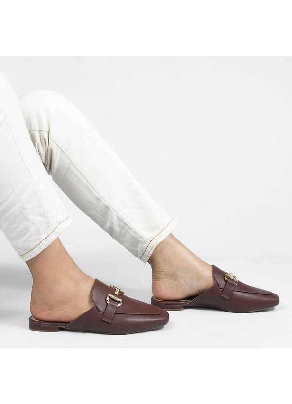 Zatta Calcados - Mule Fivela Lourenca Marrom