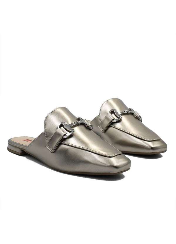 Zatta Calcados - Mule Zatta Fivela Lourenca Cinza 4