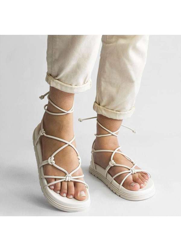 Zatta Calcados - Papete de Amarrar Noely Branco