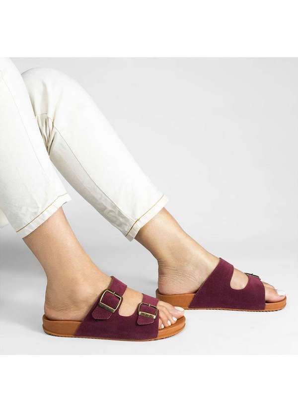 Zatta Calcados - Papete Fivela Bianca Vermelho