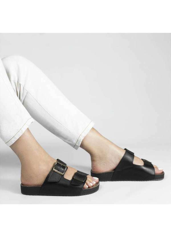 Zatta Calcados - Papete Zatta Couro Laisa Preto