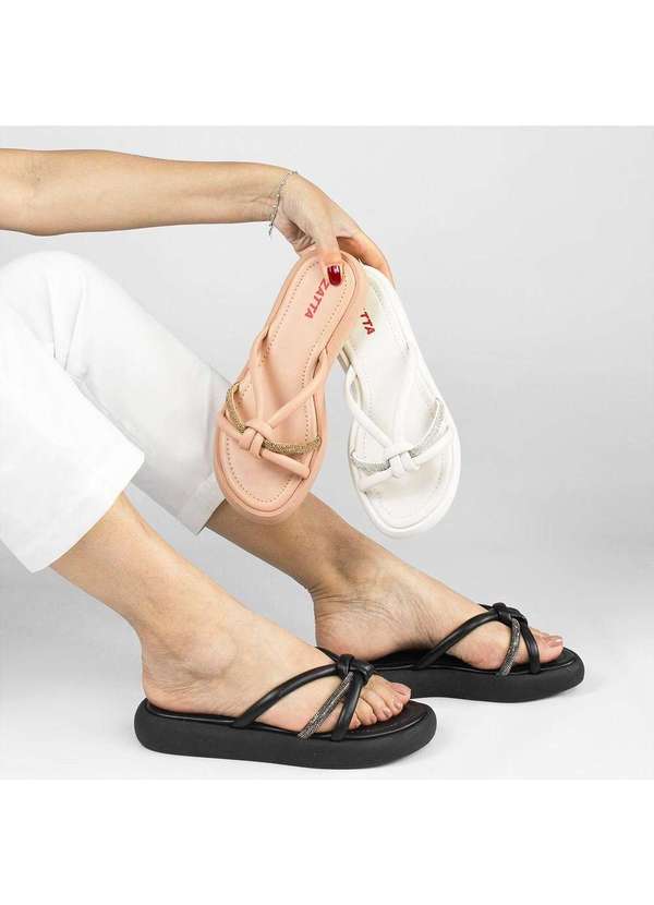 Zatta Calcados - Papete Zatta Flat Form no Brilho Pilar Branco 6