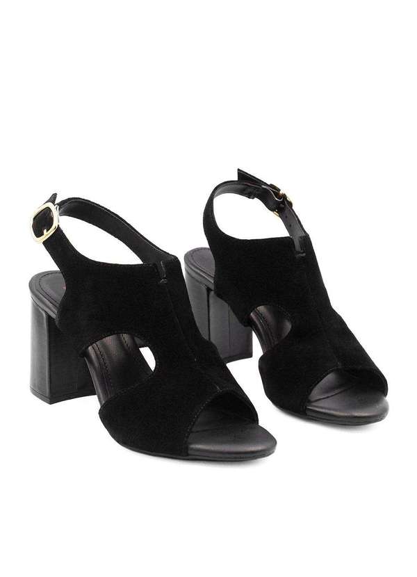 Zatta Calcados - Peepboot Zatta Salto Bloco Jenifer Preto 3